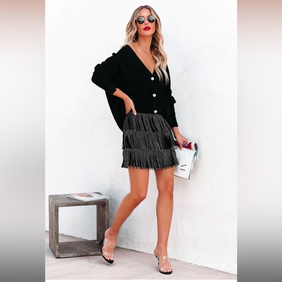 VICI Zoie Studded Fringe Mini Skirt - Picture 4 of 4
